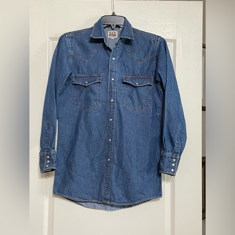 Fly Cattleman‎ Men's Snap Shirt Western Long Sleeve size S